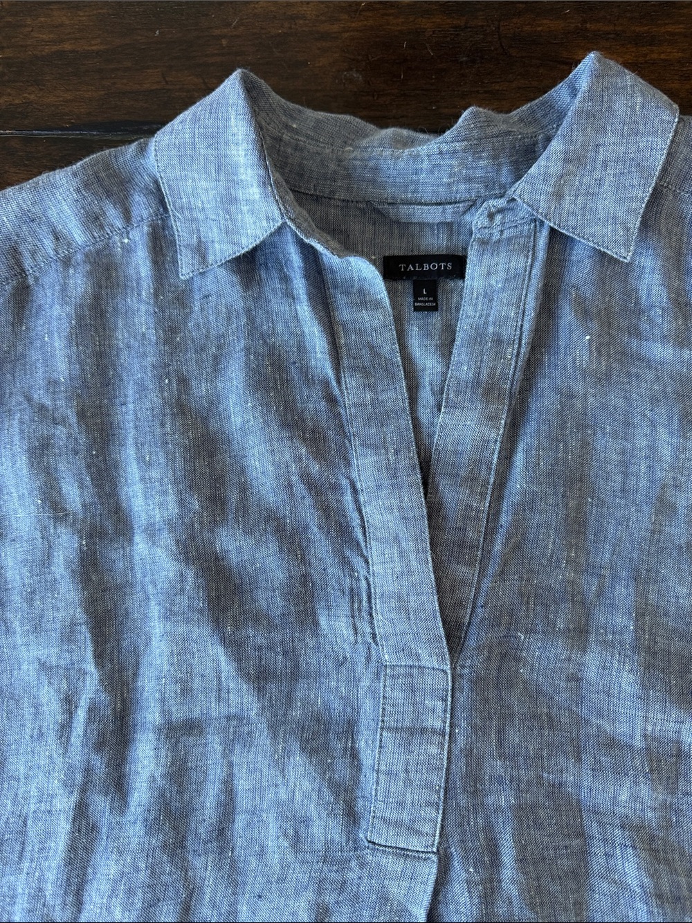 Talbots Linen Shift Dress - Picture 2 of 2